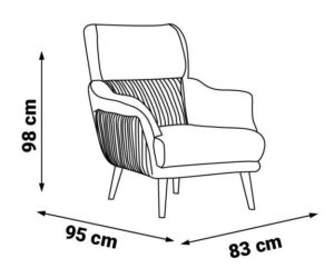 Fotoliu New Best Gri 95×83×98 cm