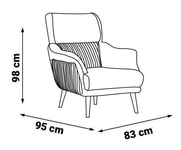 Fotoliu New Best Gri 95×83×98 cm Fotoliu New Best Gri 95×83×98 cm