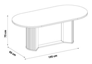 Masă de Dining Bolivia: Design Modern și Elegant