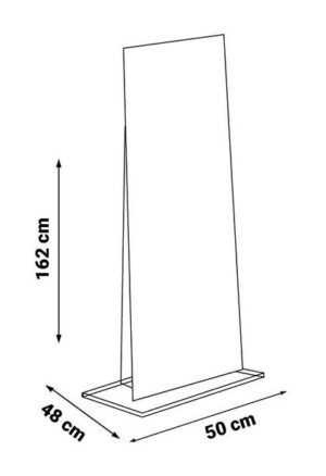 Oglindă de Podea Lizbon, 50×48×162 cm