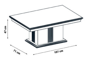 Măsuță de Cafea Marmaris, Design Elegant