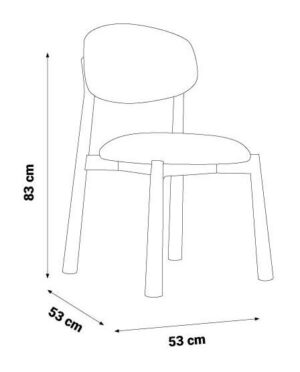 Scaun Salda Modern 53×53×83 cm, Design Elegant
