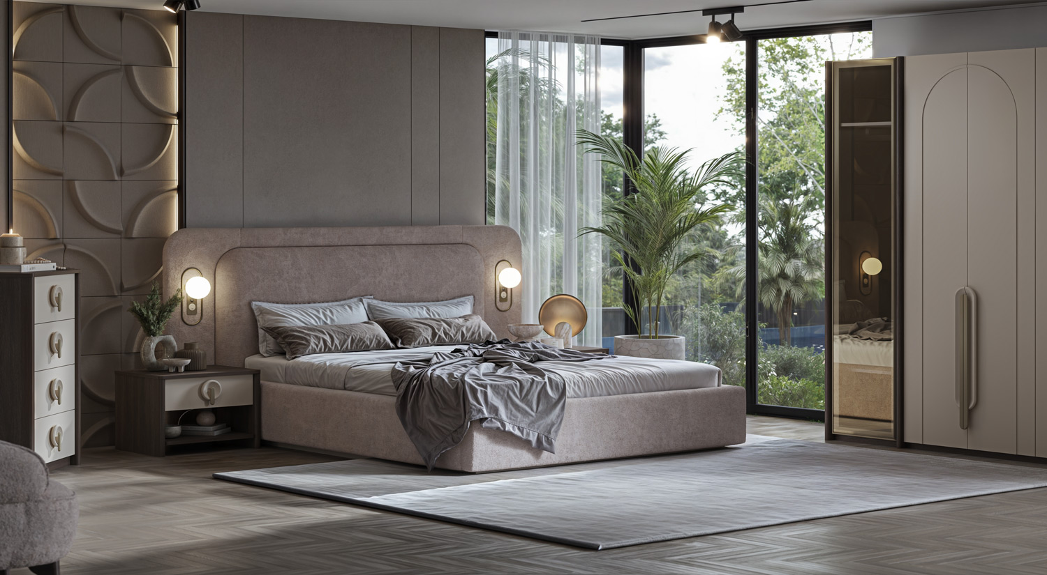 Set Dormitor Bolivia – Design Elegant și Sofisticat Set Dormitor Bolivia - Design Elegant și Sofisticat