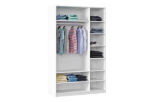Cabinet Plus, 3 Uși, Alb - 135×55×213,5 cm