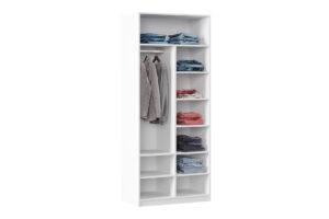 Cabinet Plus, 2 Uși, Alb, 90×55×213,5 cm