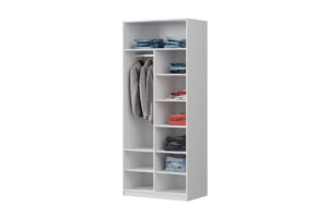 Cabinet Plus, 2 Uși, Alb, 90×55×213,5 cm