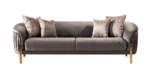 Canapea Florya, Antracit, 3 Locuri Elegante