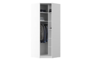 Cabinet Colțar Plus, 1 Ușă, Alb, 83×85×213,5 cm