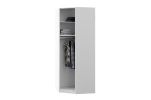 Cabinet Colțar Plus, 1 Ușă, Alb, 83×85×213,5 cm