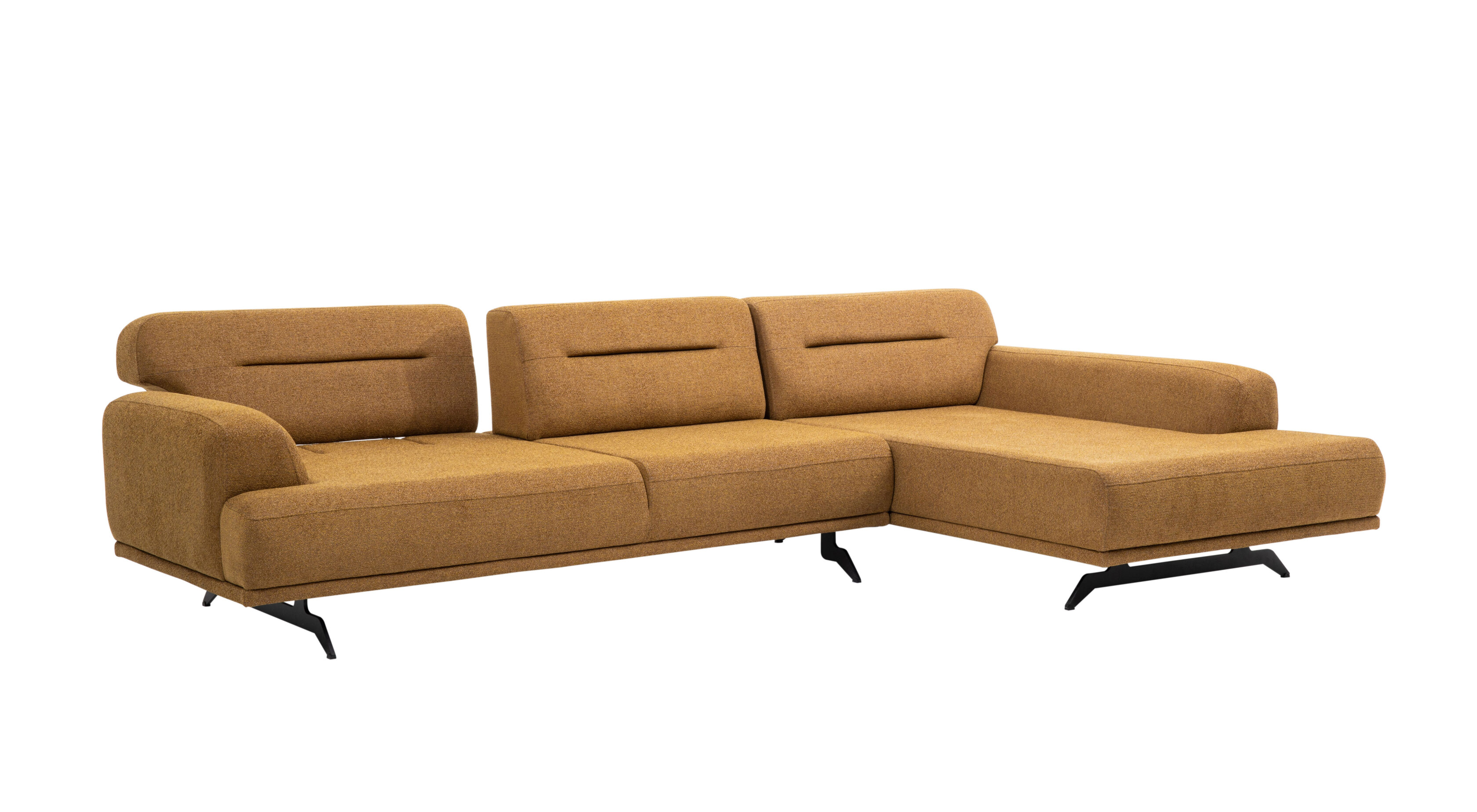 Colțar Aqua Galben Muștar, 3 Locuri – Design Modern Colțar Aqua Galben Muștar, 3 Locuri - Design Modern