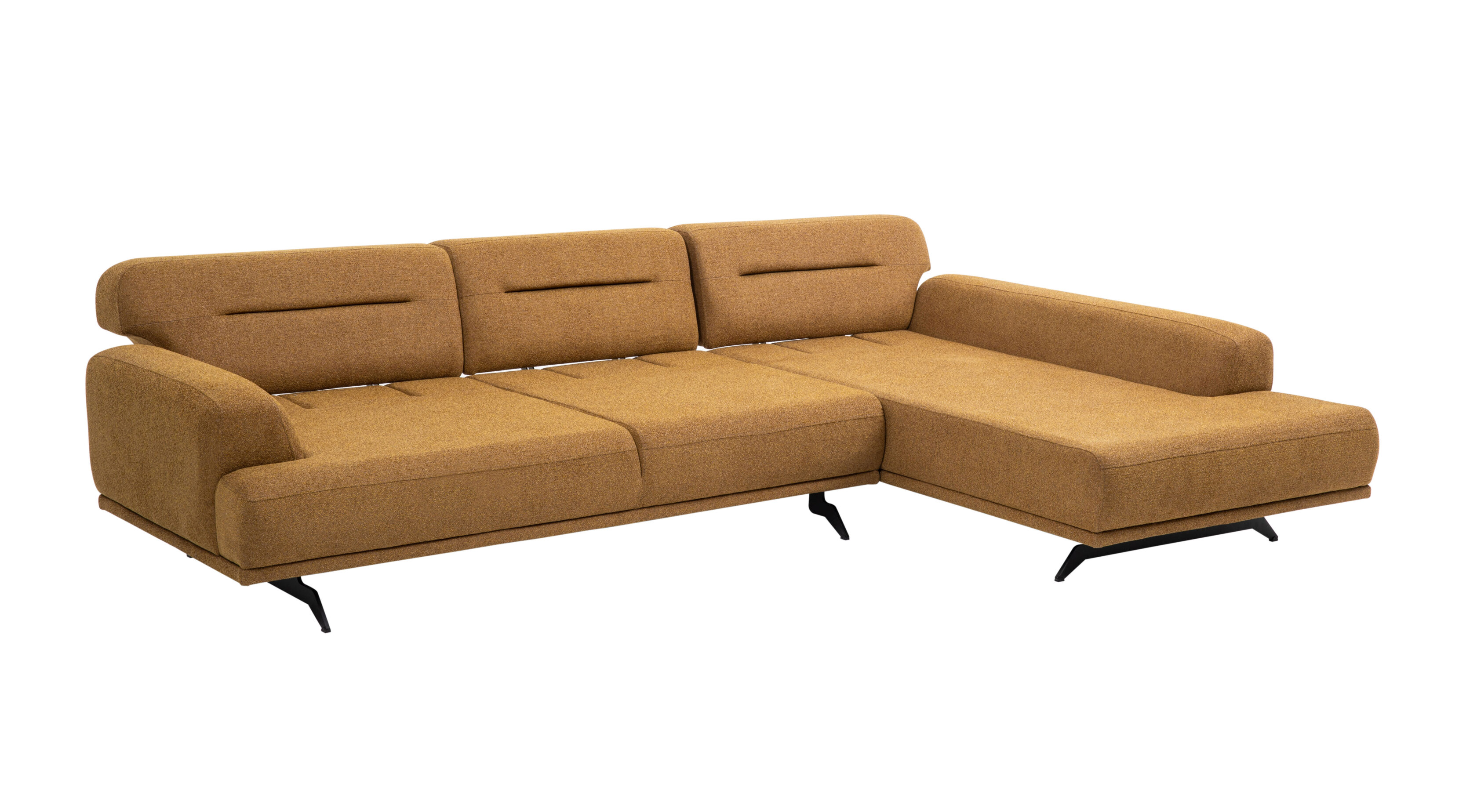 Colțar Aqua Galben Muștar, 3 Locuri – Design Modern Colțar Aqua Galben Muștar, 3 Locuri - Design Modern
