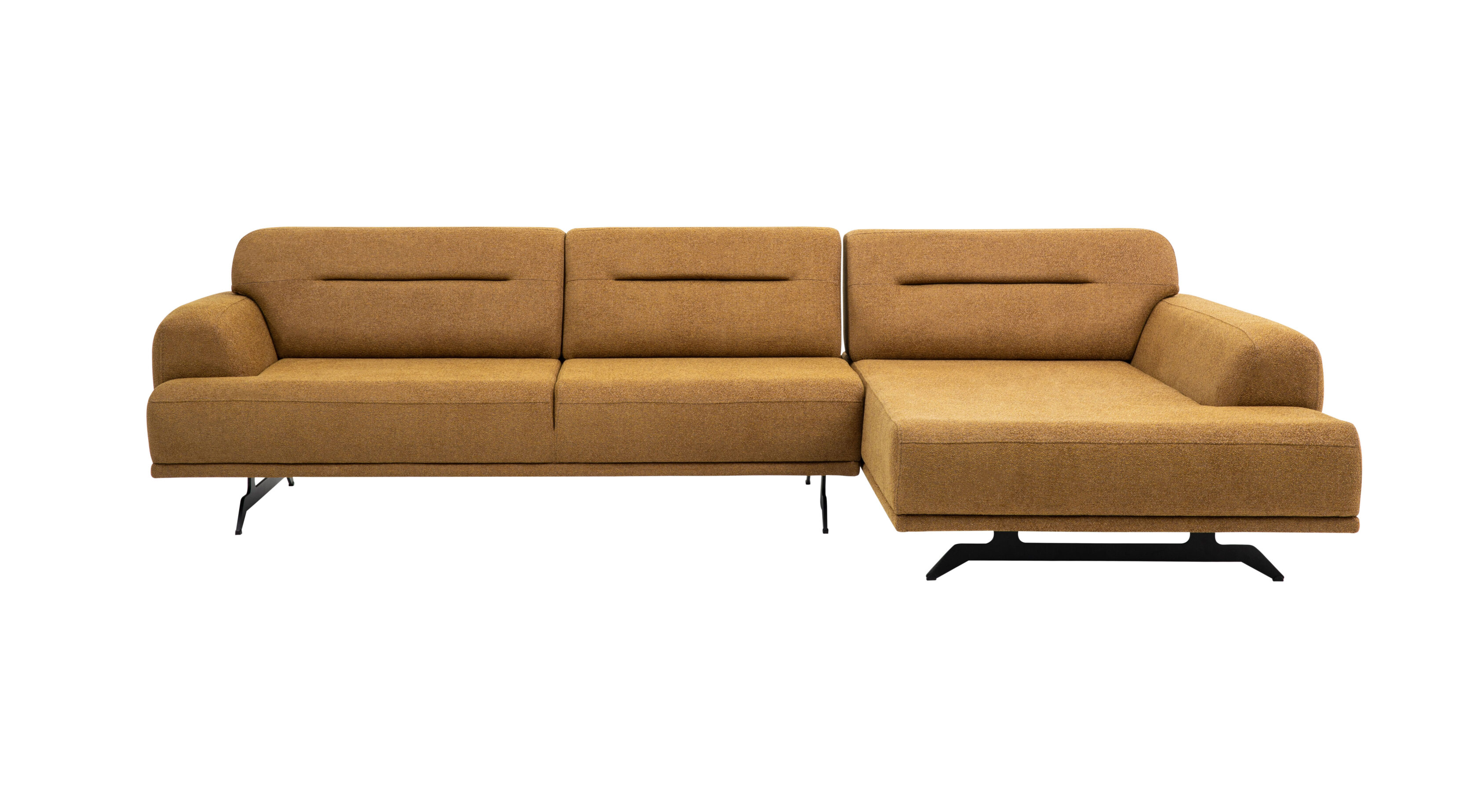 Colțar Aqua Galben Muștar, 3 Locuri – Design Modern Colțar Aqua Galben Muștar, 3 Locuri - Design Modern