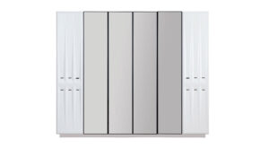 Dulap Natura, 6 Uși, Design Modern, 258x60x214 cm