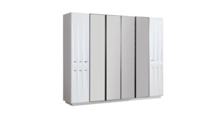 Dulap Natura, 6 Uși, Design Modern, 258x60x214 cm