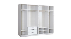 Dulap Natura, 6 Uși, Design Modern, 258x60x214 cm