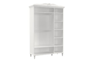 Dulap Lora 3 Uși Alb, Elegant și Spațios