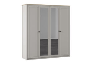 Dulap Sento cu 4 Uși și Oglinzi - Modern și Spațios