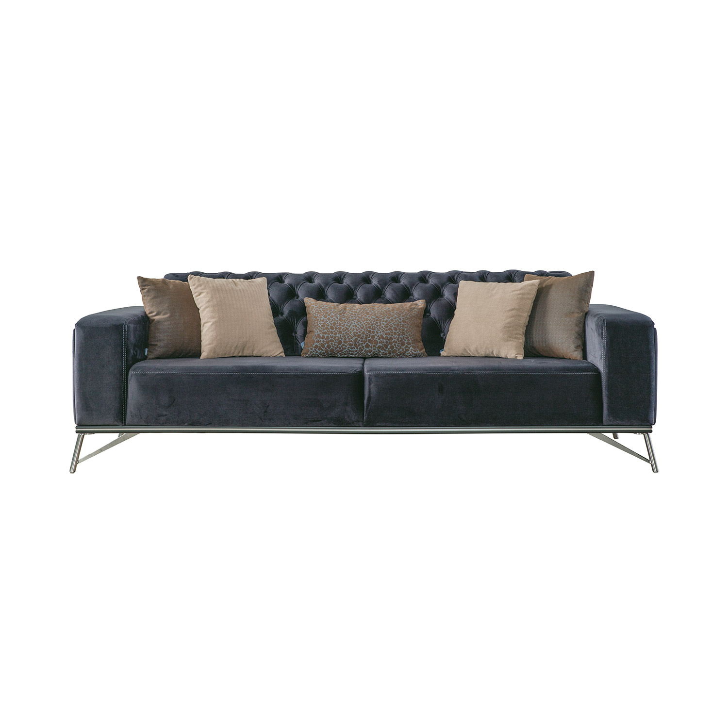 Canapea Mudanya Antracit 3 Locuri 230×95×81 cm Canapea Mudanya Antracit 3 Locuri 230×95×81 cm