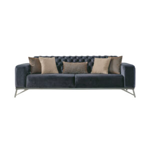 Canapea Mudanya Crem, 3 Locuri, Design Elegat