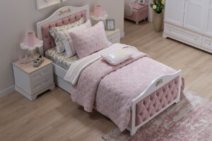 Cadru Pat Bianca 100x200 cm, Design Elegant