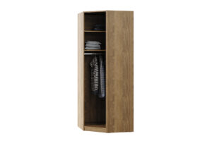 Cabinet Colțar Plus, 1 Ușă, Nuc, 83×85×213,5 cm
