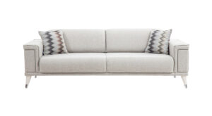 Canapea Alacati, Gri, 2 Locuri - Modernă și Elegantă