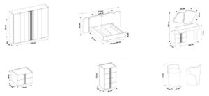 Set Dormitor Alanya: Modern și Elegant