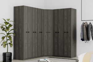 Cabinet Plus, 2 Uși, Stejar Negru, 90×55×213,5 cm
