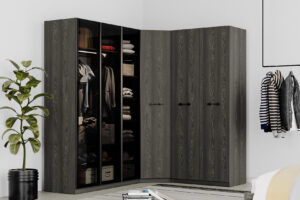 Cabinet Plus 1 Ușă Stejar Negru 45×55×213,5 cm