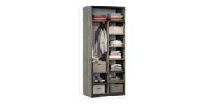Cabinet Plus, 2 Uși, Stejar Negru, 90×55×213,5 cm