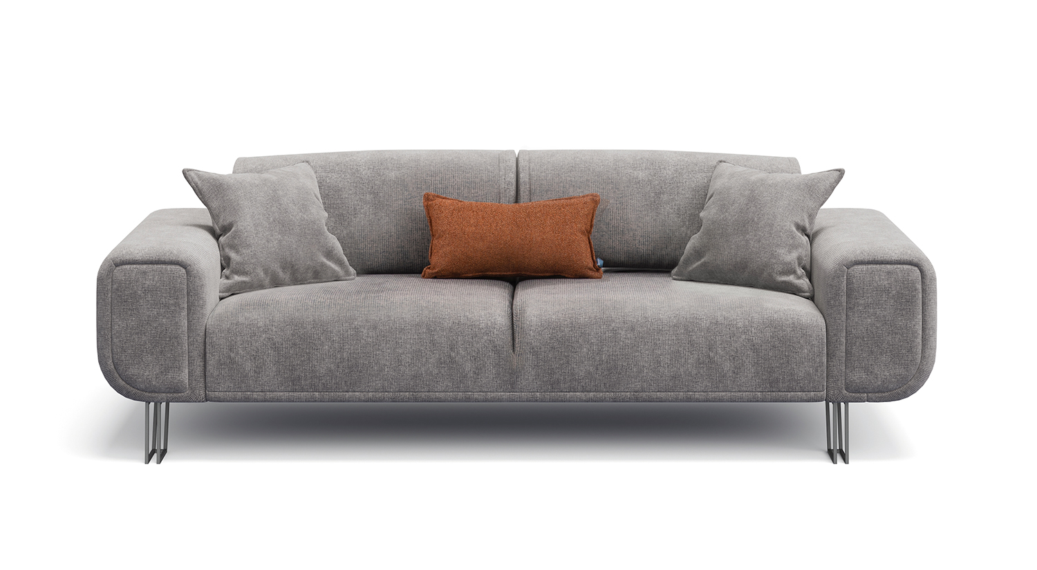 Canapea Basic Gri 3 Locuri 228×97×78 cm Canapea Basic Gri 3 Locuri 228×97×78 cm
