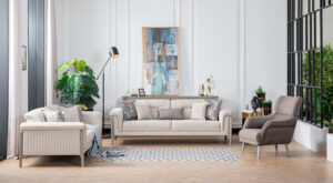 Canapea Best Bej 3 Locuri - Design Elegant