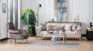 Canapea Best Bej 3 Locuri - Design Elegant