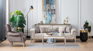 Canapea Best Bej 3 Locuri - Design Elegant