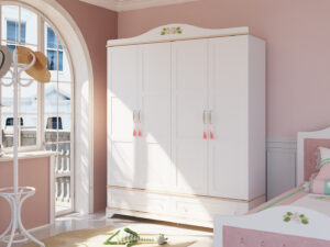 Dulap Bianca 4 Uși - Spațiu Generos și Design Elegant