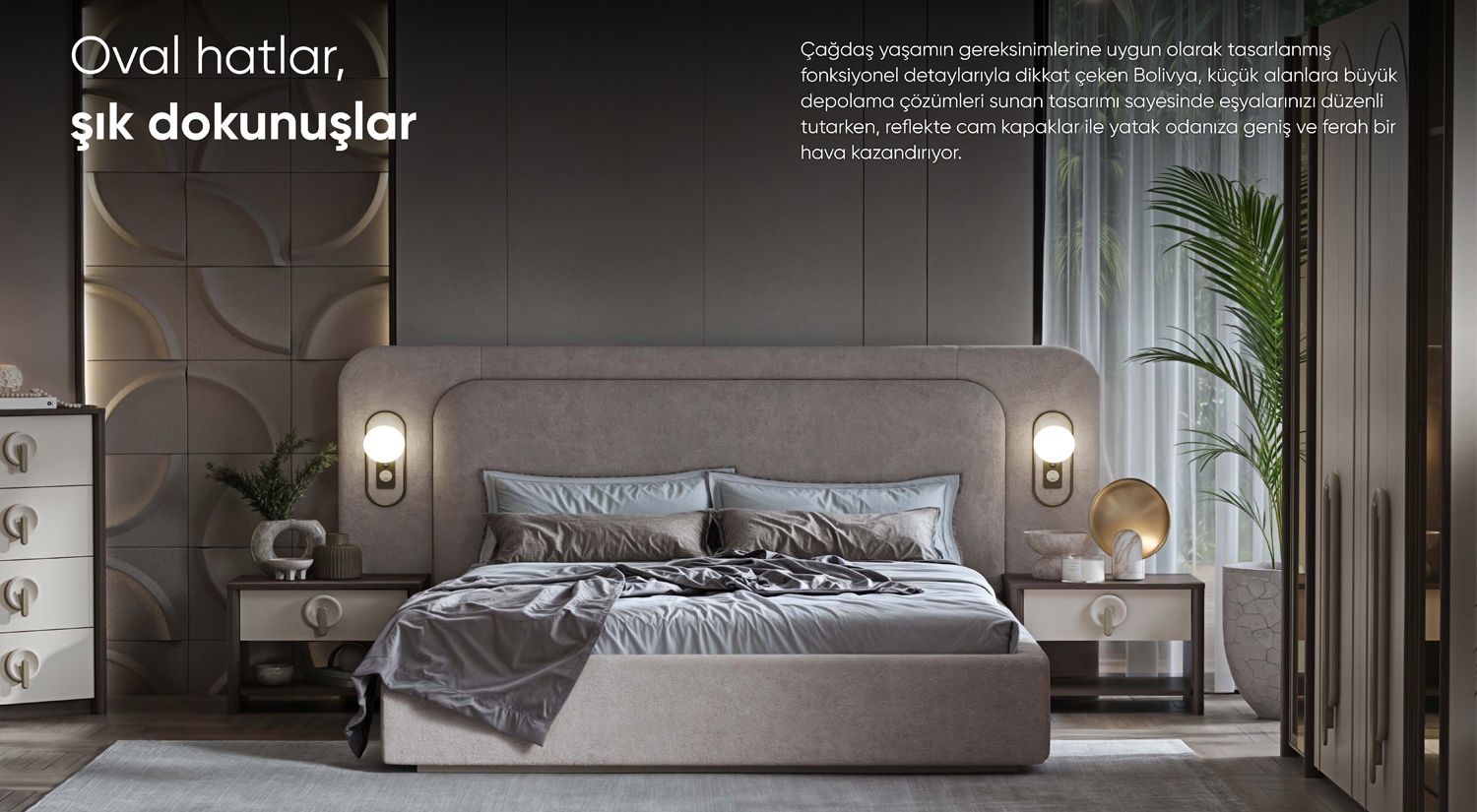 Set Dormitor Bolivia – Design Elegant și Sofisticat Set Dormitor Bolivia - Design Elegant și Sofisticat