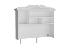 Etajeră Superioară Birou Lora, Alb, Modern