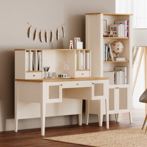 Birou Corso cu Etajeră, 132,2x66,7x122,4 cm