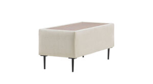 Măsuță de Colț Dali, Crem, 43×92×41 cm