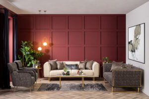 Canapea Emirgan 3 Locuri, Maro, Modernă