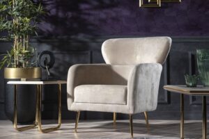 Canapea Emirgan Crem, 3 Locuri - Eleganță și Confort