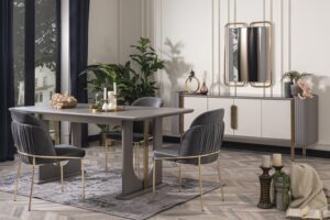 Masă de Dining Florya, design elegant 179×95×80 cm