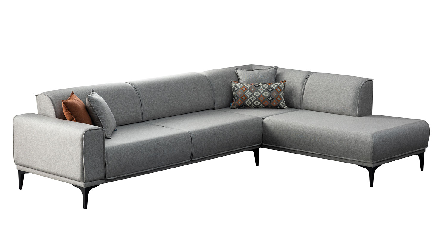 Colțar Stil Gri 3 Locuri cu Modul Relax Colțar Stil Gri 3 Locuri cu Modul Relax