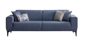 Canapea Stil Albastră, 3 Locuri, Design Modern