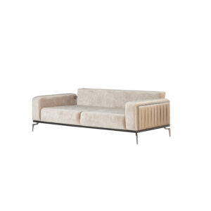 Canapea Zirkon, Crem, 3 Locuri - Design Modern