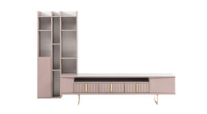 Set Mobilier TV Latte - Design Modern și Elegant