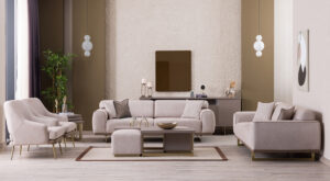 Set Canapele Latte - Design Modern și Elegant
