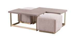 Măsuță de Cafea Latte, Design Modern 85×46×41 cm