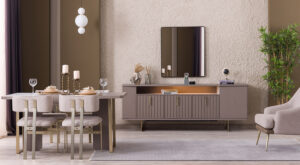 Oglindă Consolă Latte, 80×92 cm - Design Elegant