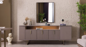 Oglindă Consolă Latte, 80×92 cm - Design Elegant